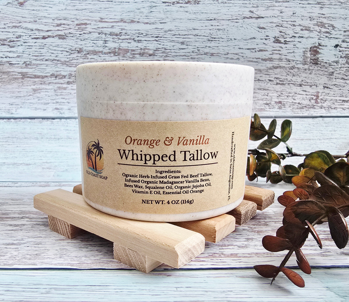 Whipped Tallow Body Butter - Orange Vanilla